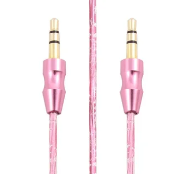 ONHAND AUX Nylon Cable 3.5mm Pink 3ft