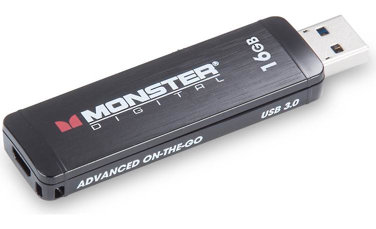 MONSTER 16GB USB 3.0 Super Spd Mobile OTG Drive Blk Black