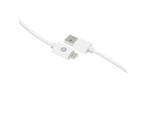 iessentials 10ft Lightning USB Braided Cable-White