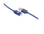 iessentials 6ft Lightning USB Braided Cable-Blue