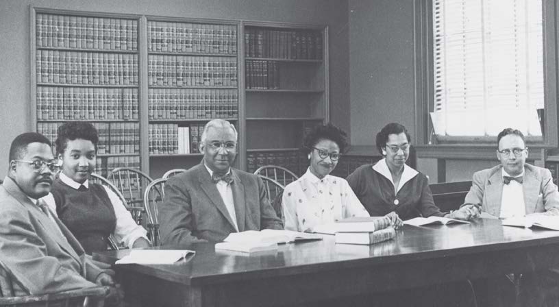 A black and white image of influential NCCU Law School founders