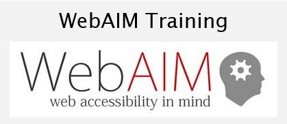 WebAIM Training, May 17th - College Station