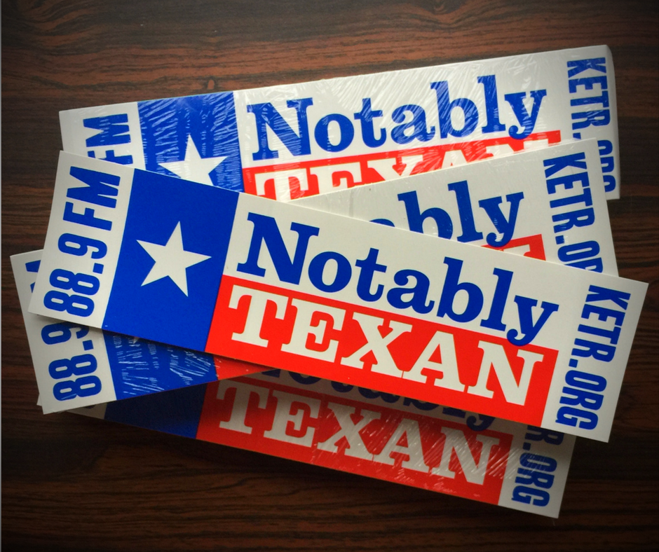 Notably Texan Stickers