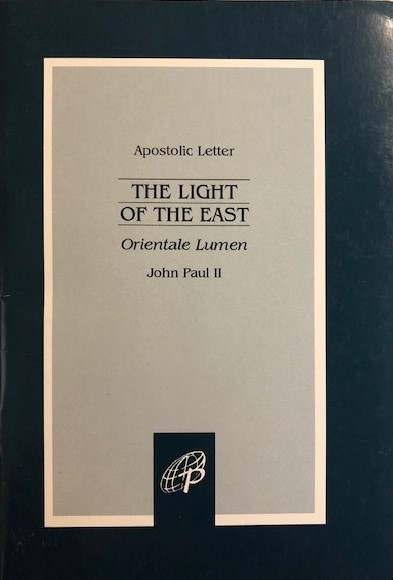 The Light of the East:  Orientale Lumen