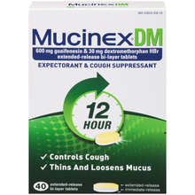 Mucinex DM 12 Hour - 20 tablets