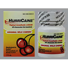 Hurricaine oral pain relief gel