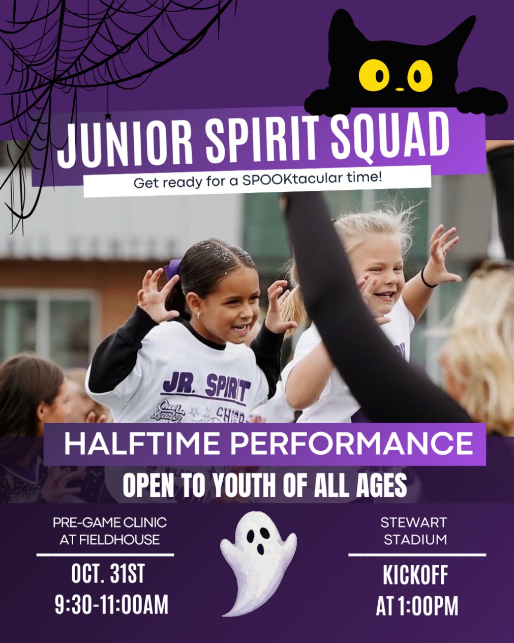 Junior Wildcat Spirit Squad Halftime Clinics and Performances