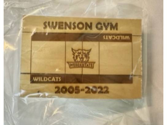 6x4 ("Swenson Gym" engraving)