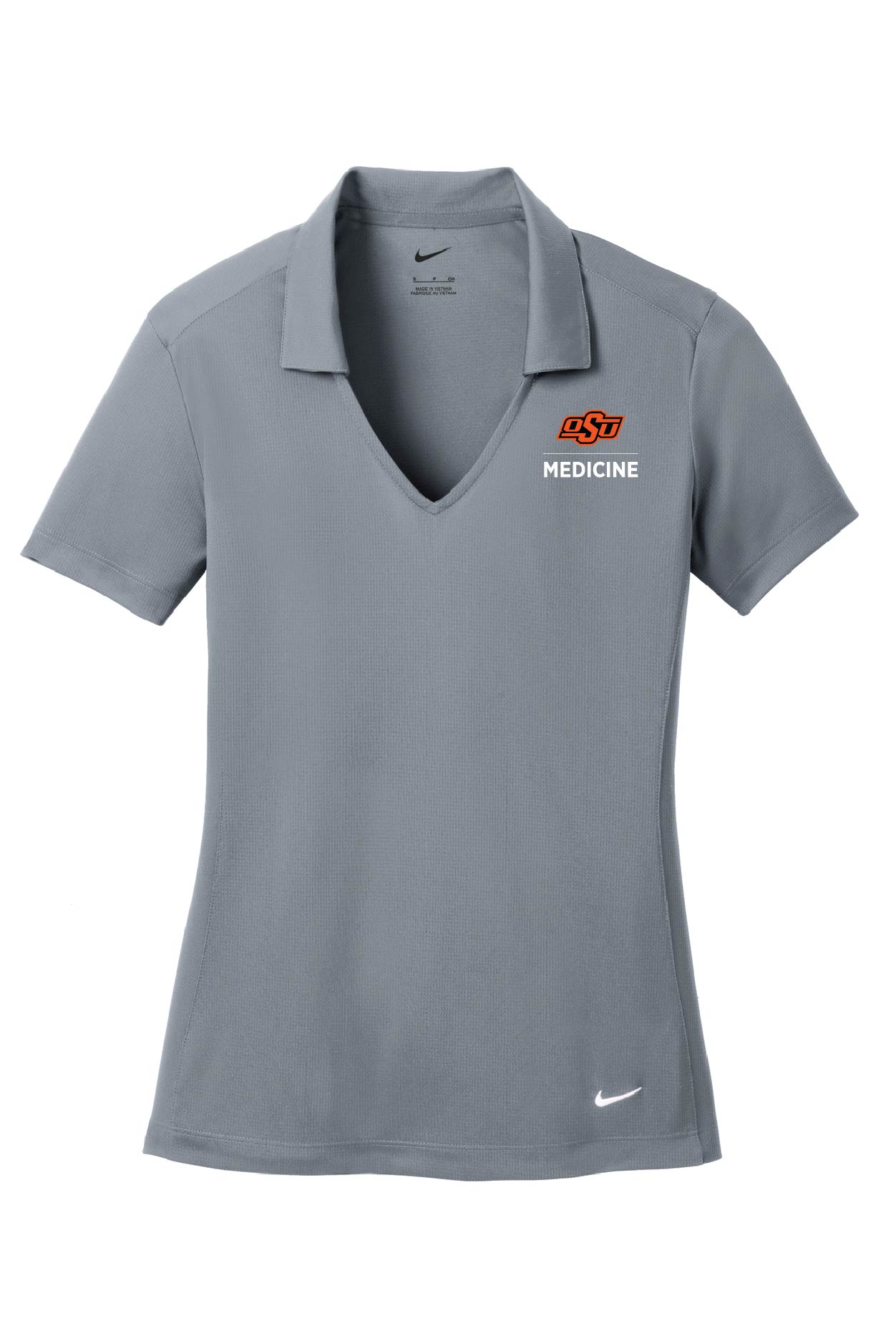 NIKE POLO OSU MEDICINE- COOL GREY