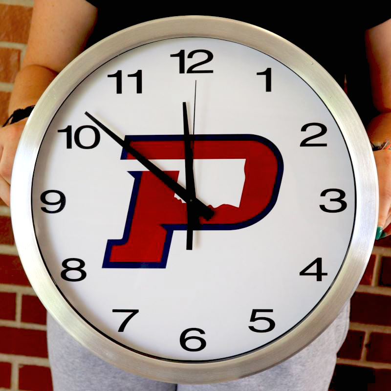 OPSU P Stainless Steel Clock