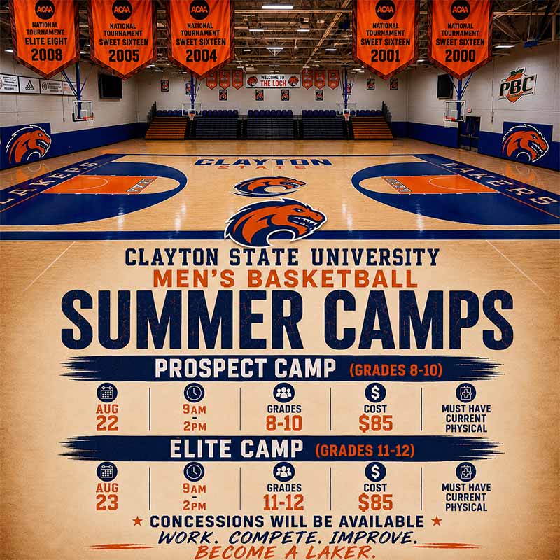 2026 Clayton State Men's Basketball Elite Camp