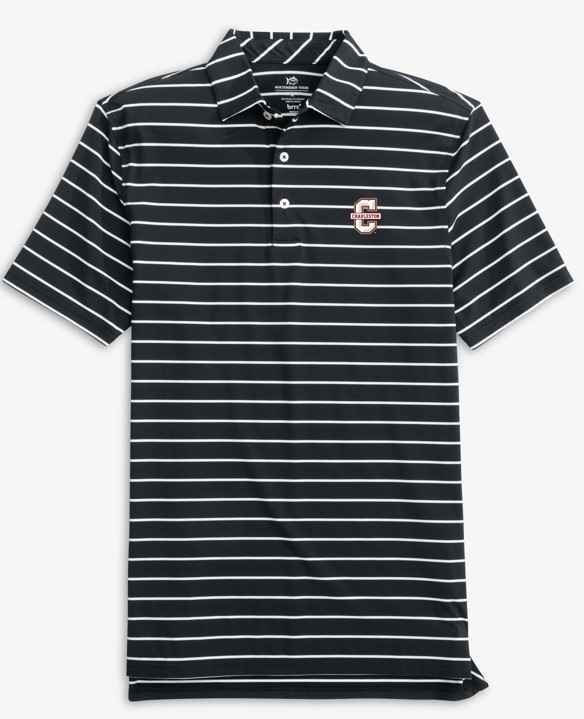 Southern Tide CofC Desmond Stripe Polo