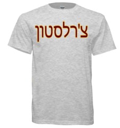 ADULT SIZED Hebrew T-shirt: small-XXlarge