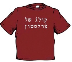 CHILD SIZED Hebrew T-shirt: x-small--X-large