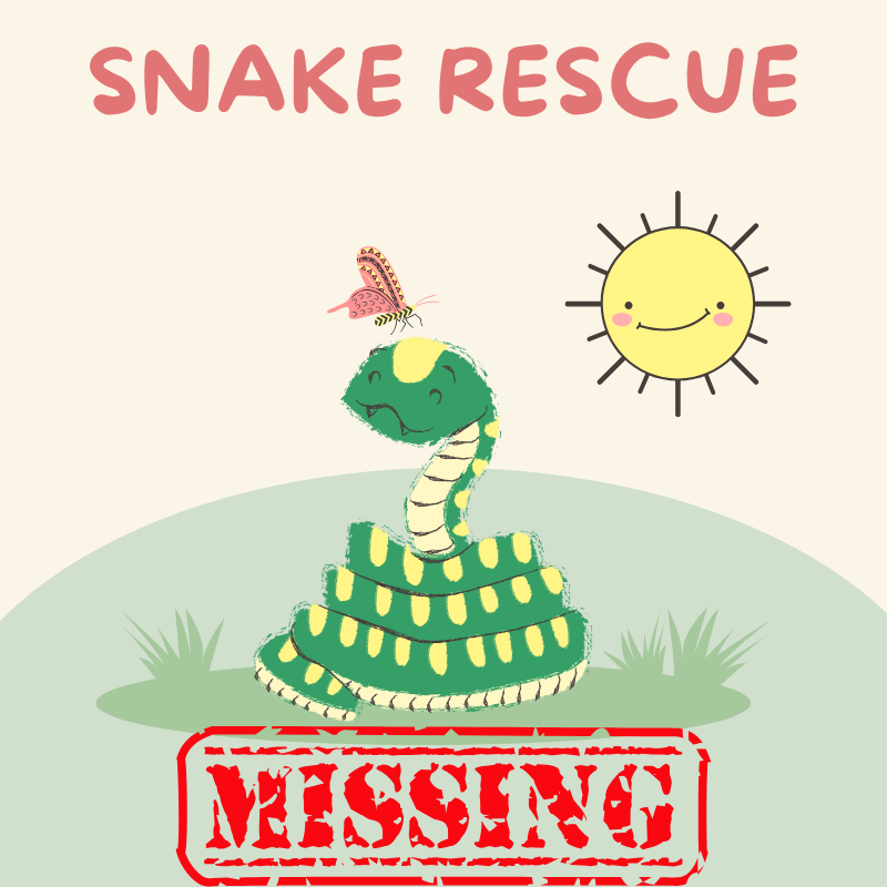 Snake Rescue! | June 30th and July 2nd @ 1 PM