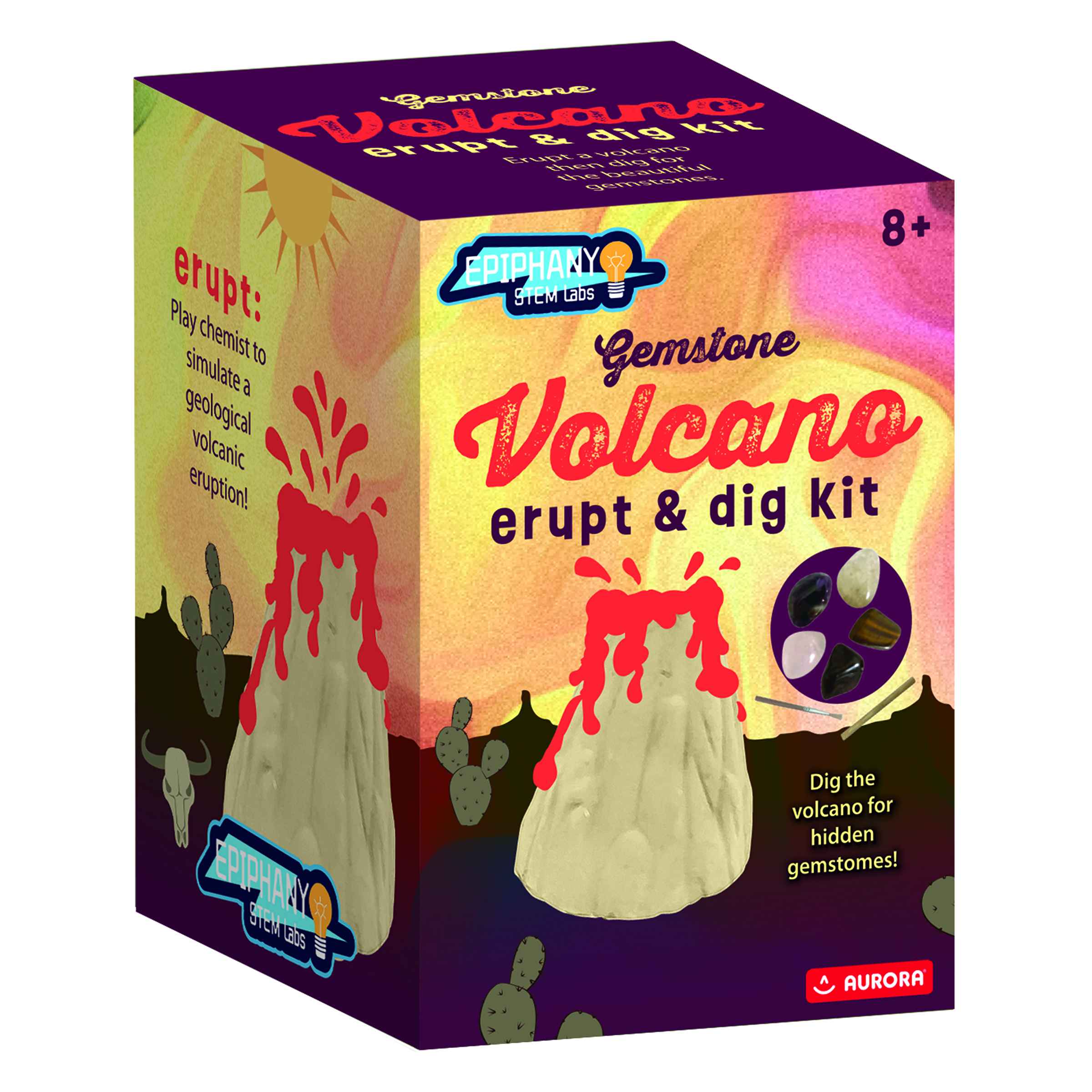 Gemstone Volcano Erupt & Dig