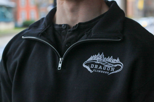 Dragon Climbers: Dragon Climbers Quarter-Zip Sweatshirt