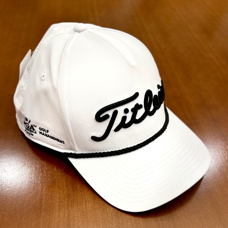 Titleist Tour Rope Hat Whi/Blk