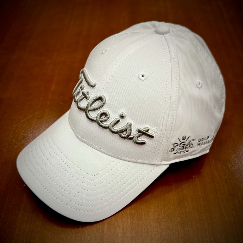 Titleist Wms Tour Perf Logo Hat - White/Gray