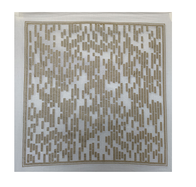 Bobst Pixel Veil Atrium Bandana - Natural/Gold