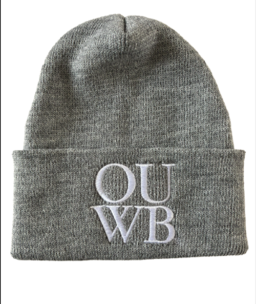 Gray Knit Cap With Cuff