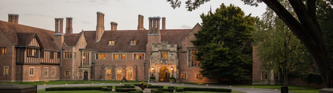 Meadow Brook Hall in the winter