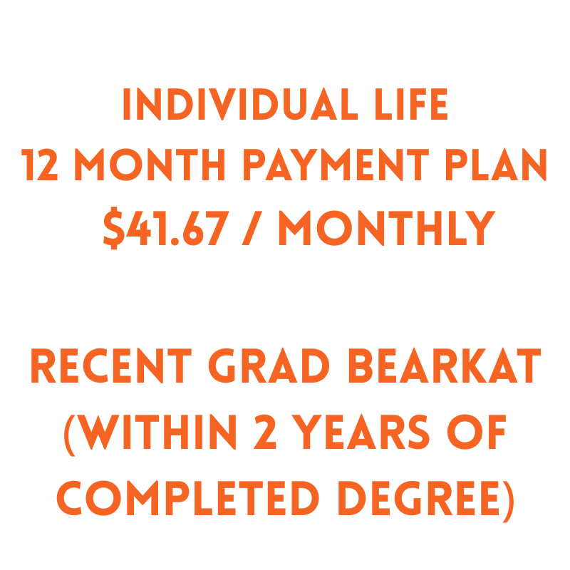 Recent Graduate Life Membership $500 (12 MONTH PAYMENT PLAN)