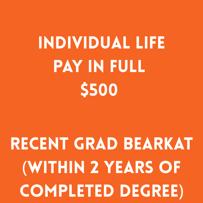 Recent Graduate Life Membership $500 (PAY IN FULL)
