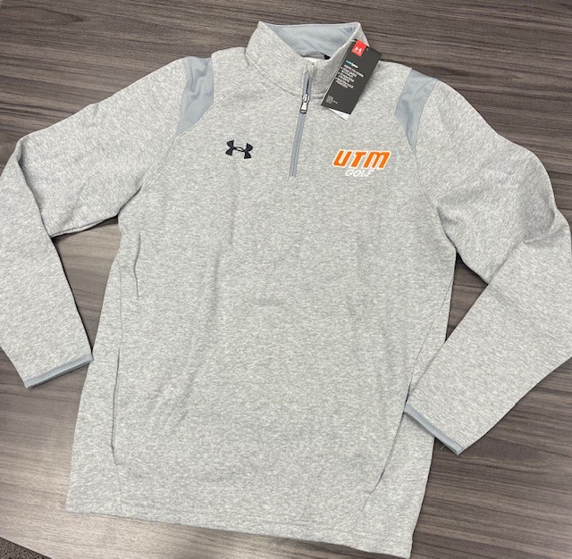 UTM Golf Under Armour Qtr Zip Grey Pullover - XL