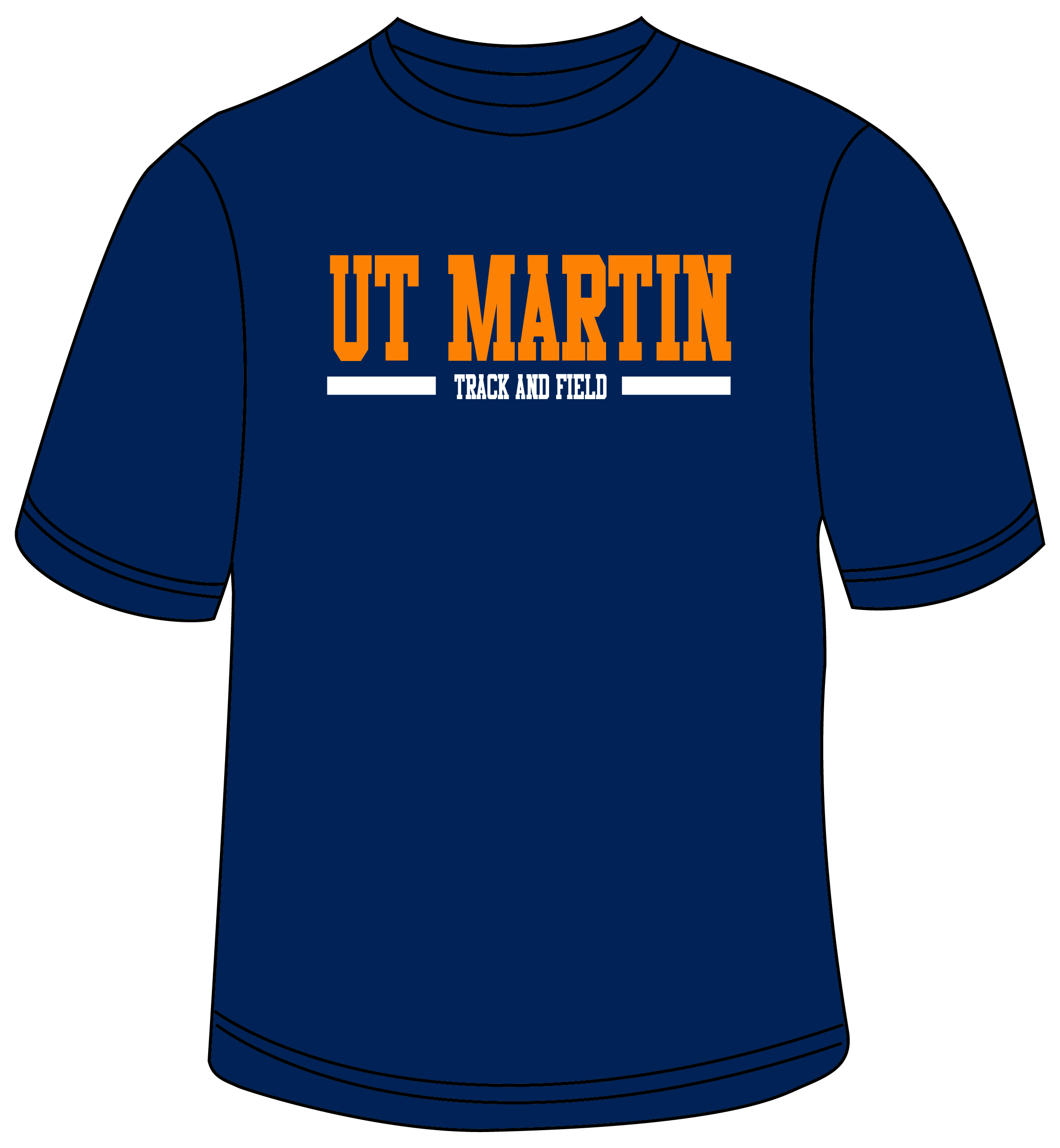 UTM XC Track and Field Short Sleeve Navy