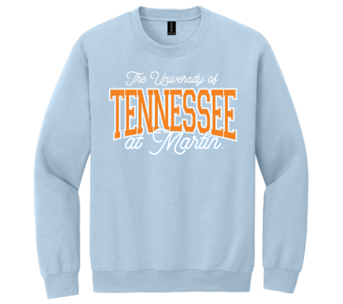UTM Skyhawks U of Tennessee at Martin Light Blue Crewneck