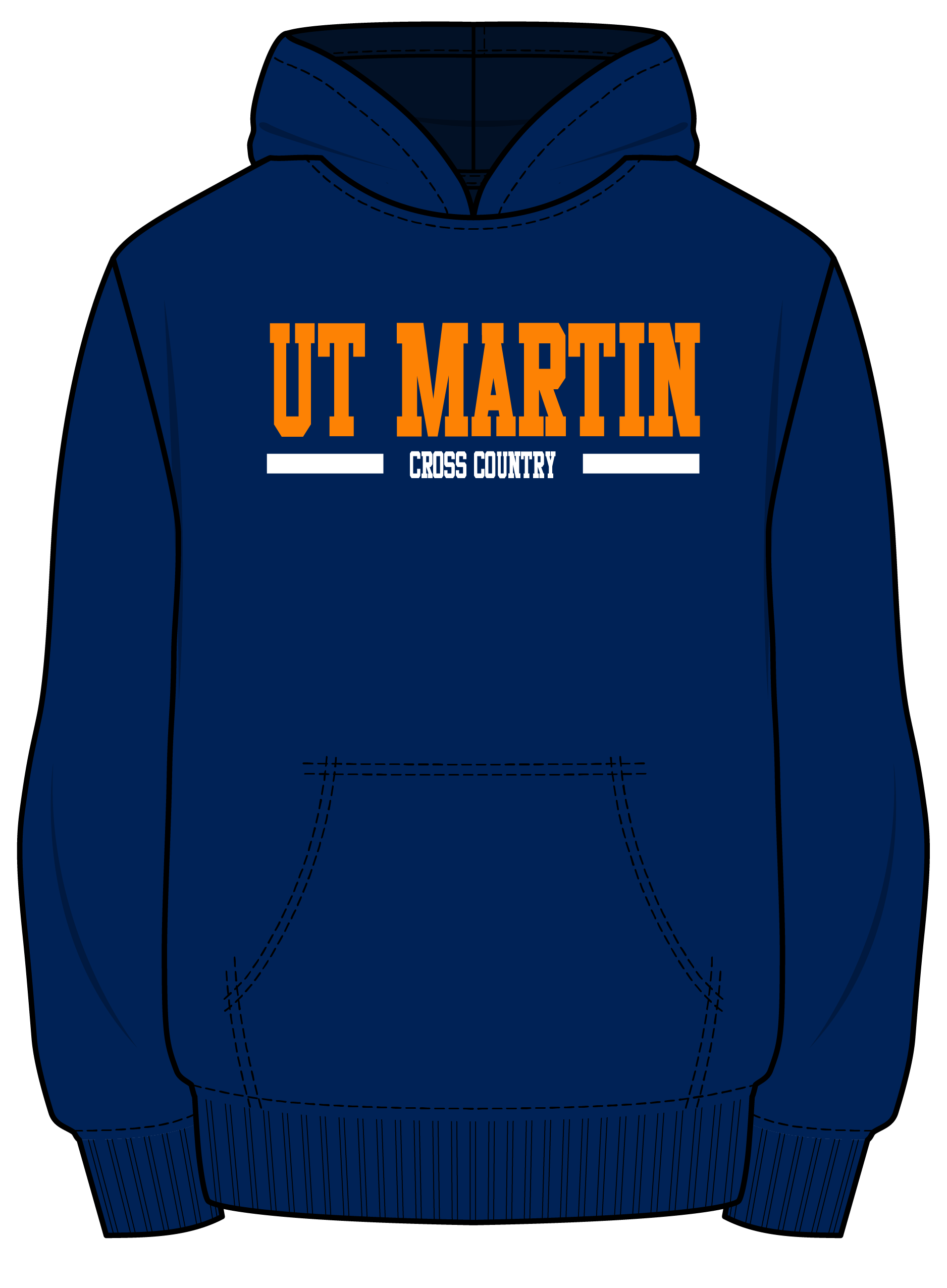 UTM XC Cross Country Hoodie Navy