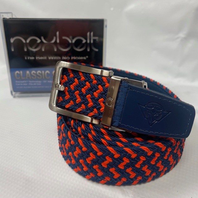 UTM Golf Adjust to Fit Belt with Skyhawk Head Logo Embossed 