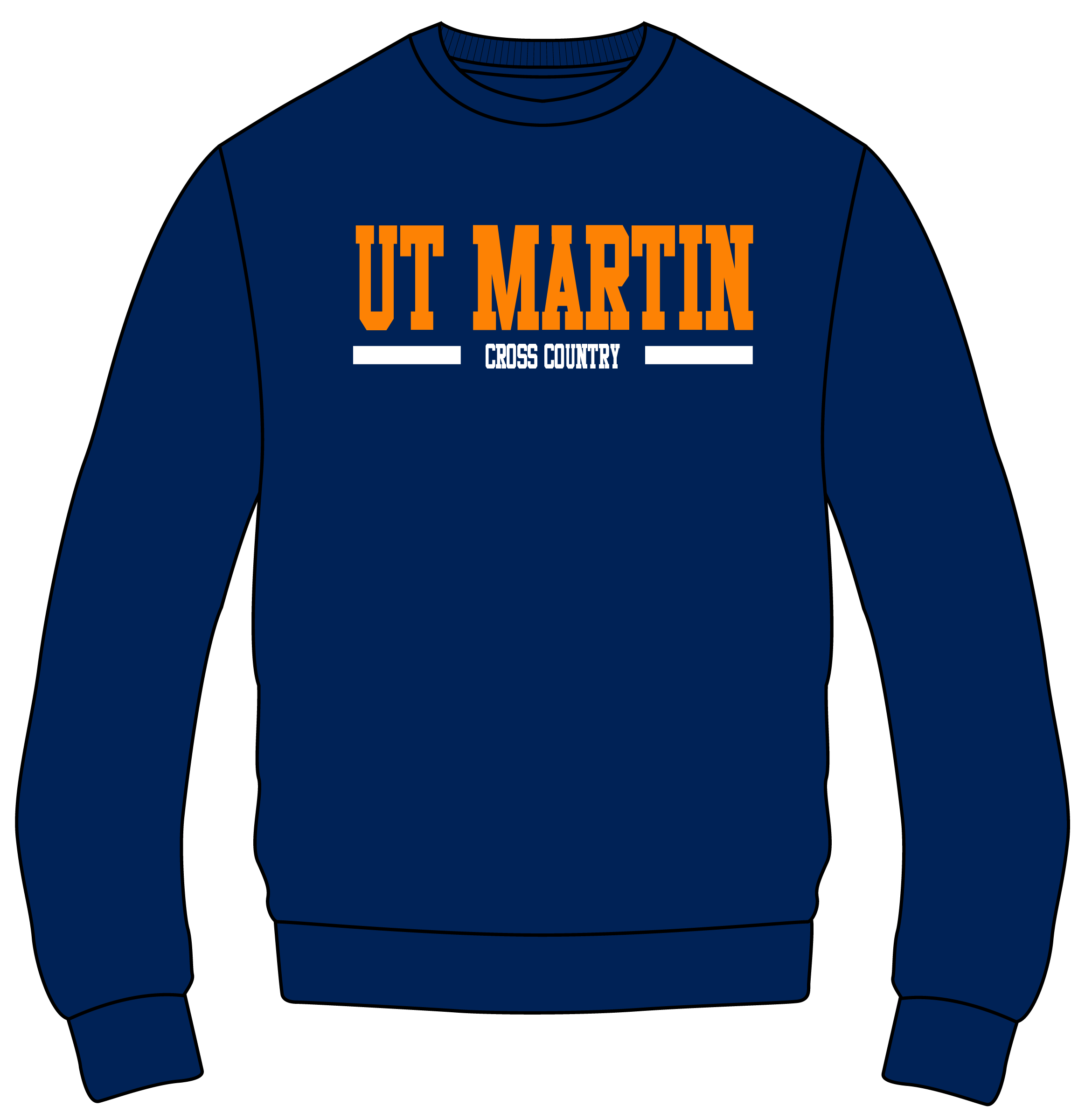 UTM XC Cross Country Crew Neck Navy 