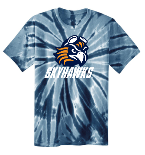 UTM Skyhawks Kid's Tie Dye Navy Tie