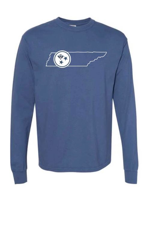 UTM Tristar Comfort Colors China Blue Long Sleeve T-shirt