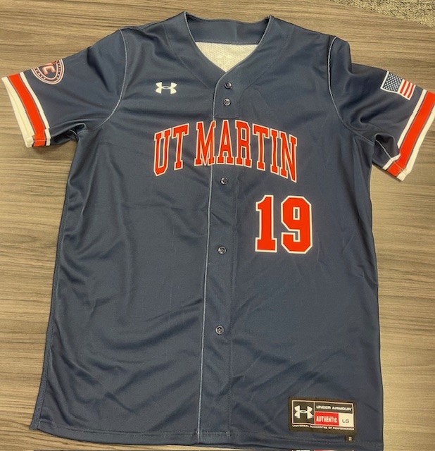 Skyhawk Baseball Jersey USED Under Armour Navy #33