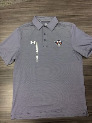 Under Armour Drive Team Navy Stripe Polo