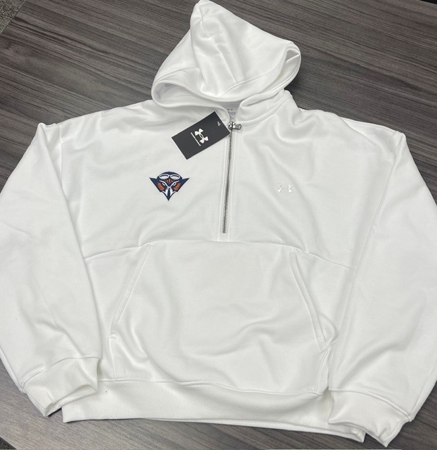 Under Armour Women's 1/2 Zip White Hoodie