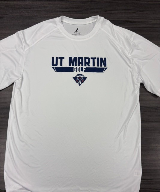 UT Martin Golf BSN White Performance T-Shirt - XL