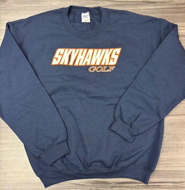 UTM Golf Navy Gildan Crewneck - Medium