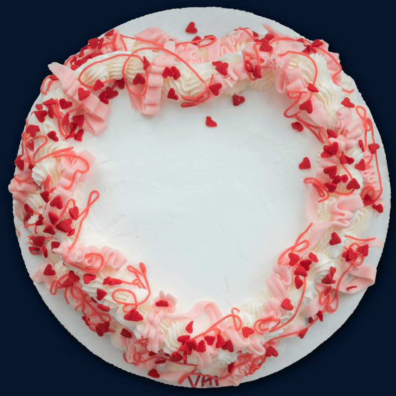 Valentine's Day Ice Cream Cake
