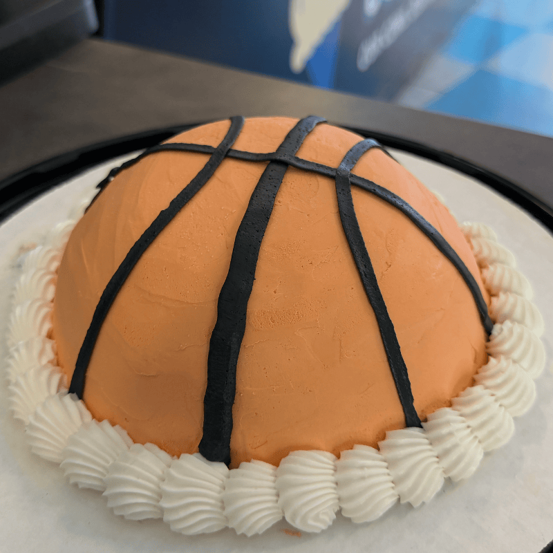 Basketball Ice Cream Cake