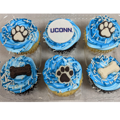 UConn Theme Cupcakes - Gluten Free