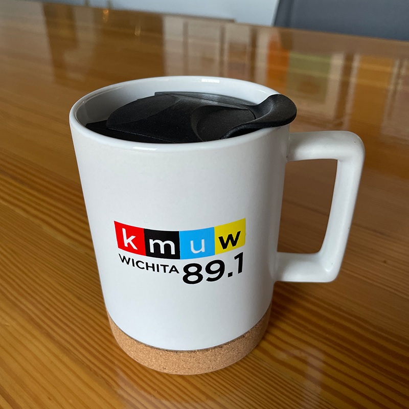 KMUW Logo Travel Mug