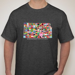 International Education T-Shirt, Heather Grey