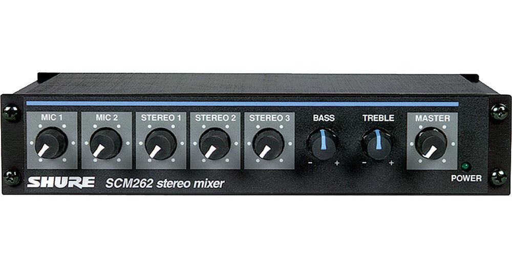 Shure SCM262 stereo mixer
