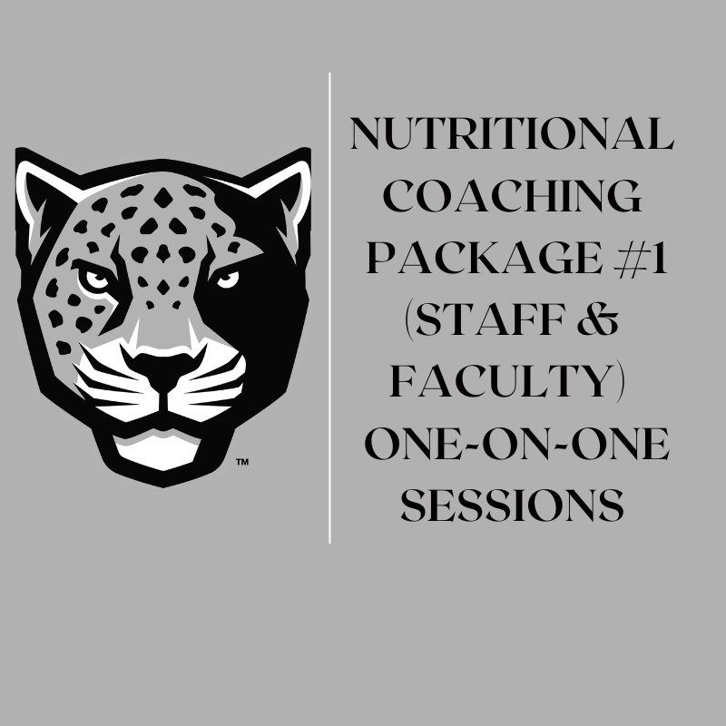 1-on-1 Nutritional Coaching package #1 Staff/Faculty